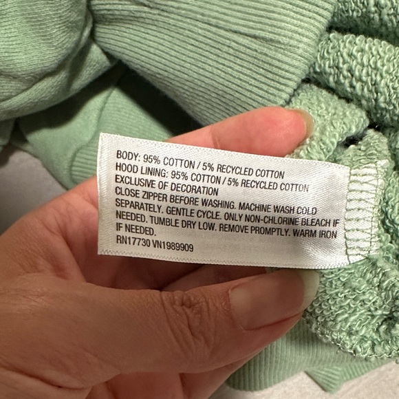 JoyLab Green Hooded Sweatshirt and Shorts Set - Picture 7 of 8